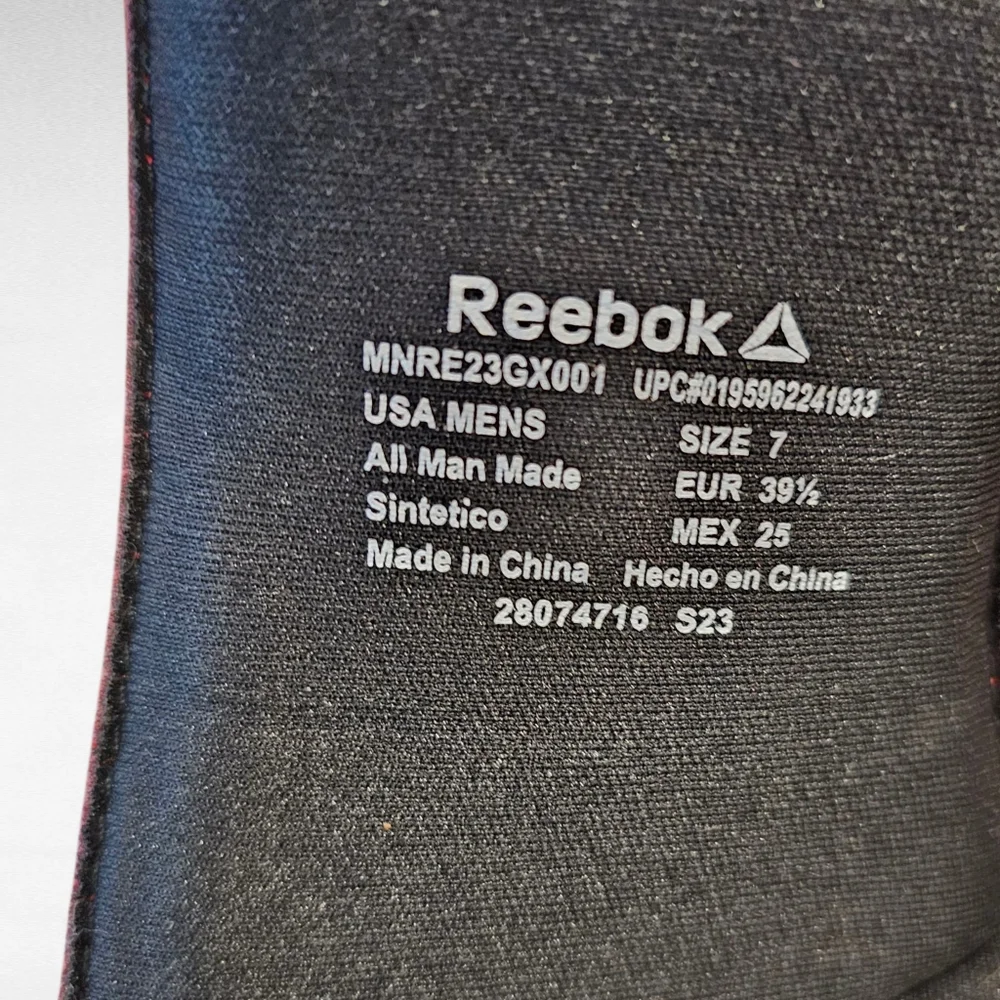 Reebok Men's Comfort Slides Red and Black Size 7